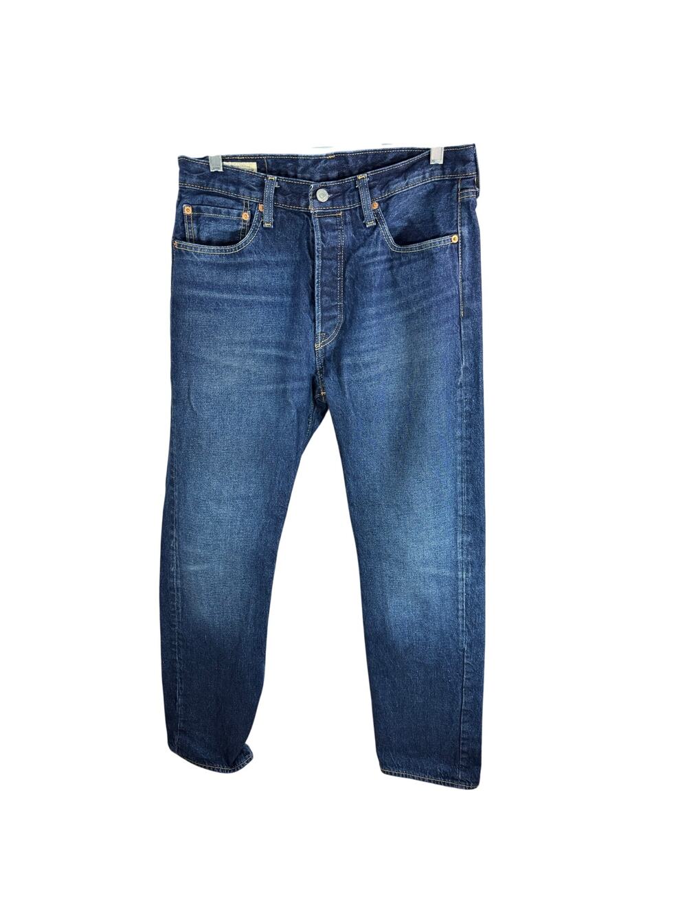 Vintage Levi's BIG E Blue Denim Jeans Button Fly Mens 33 x 34 - Picture 1 of 13